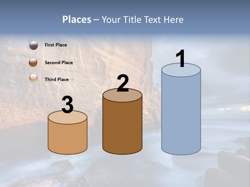 Orange Landscape Stratum PowerPoint Template