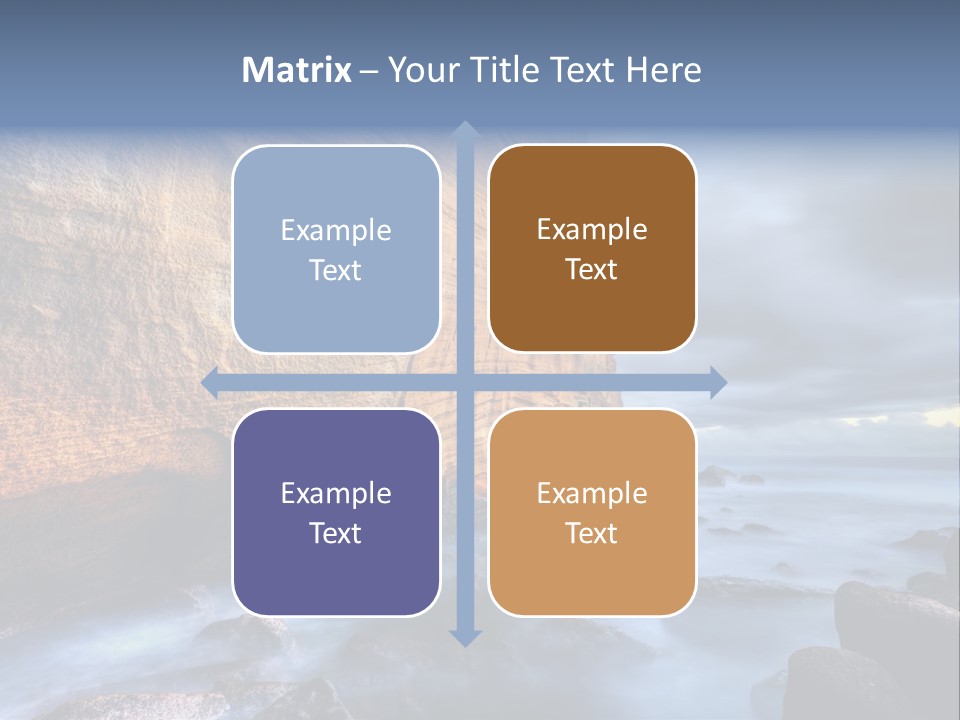 Orange Landscape Stratum PowerPoint Template