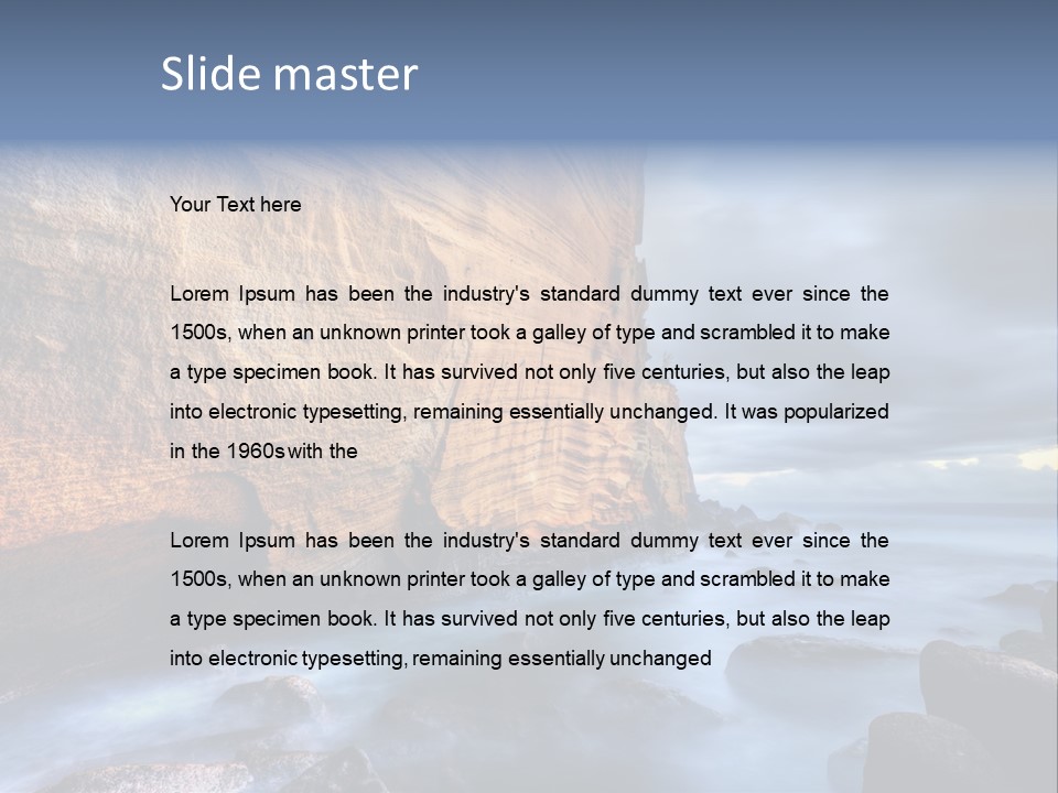 Orange Landscape Stratum PowerPoint Template