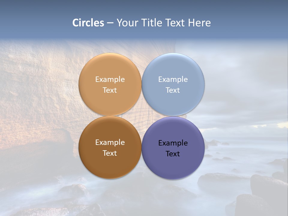Orange Landscape Stratum PowerPoint Template