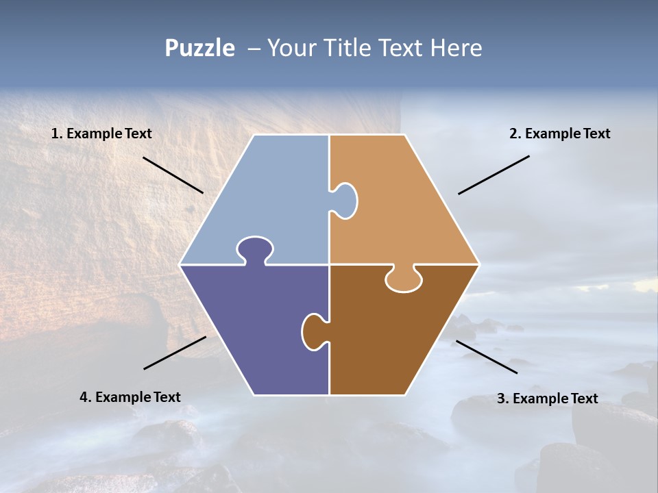 Orange Landscape Stratum PowerPoint Template