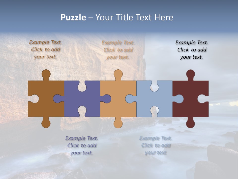 Orange Landscape Stratum PowerPoint Template