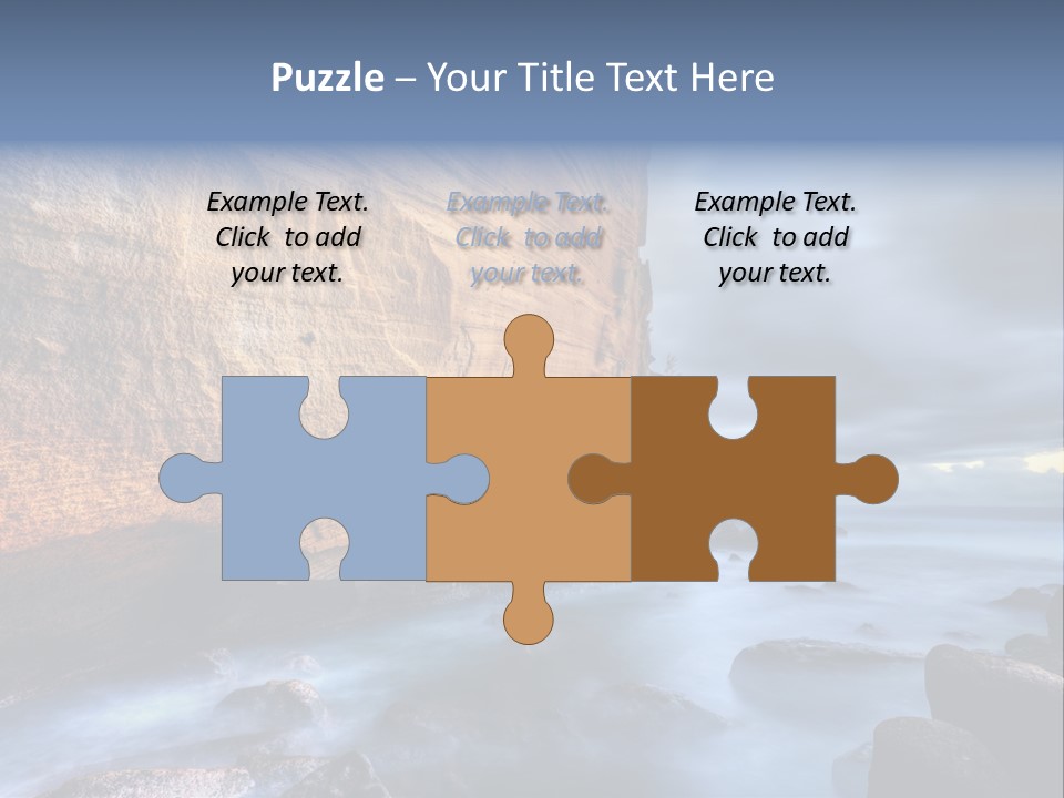 Orange Landscape Stratum PowerPoint Template