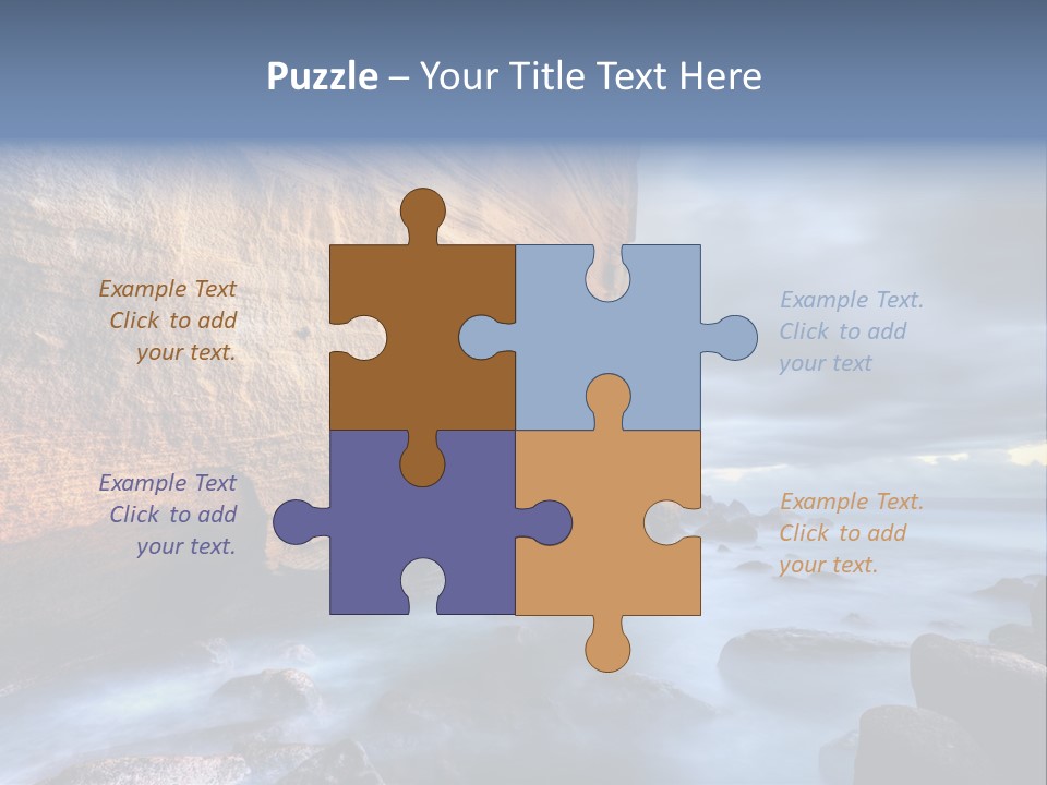 Orange Landscape Stratum PowerPoint Template