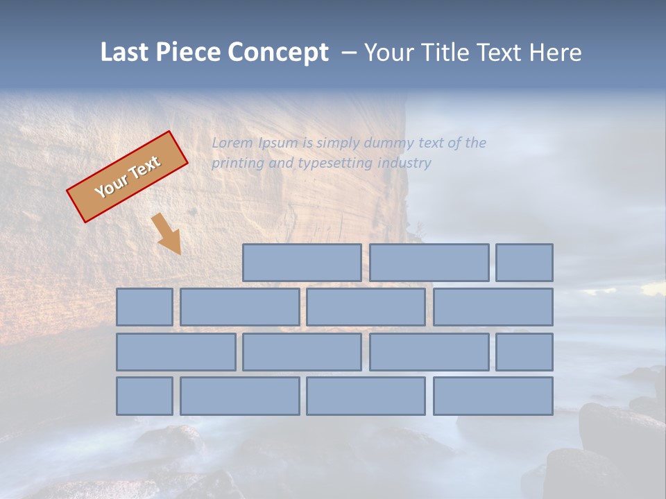 Orange Landscape Stratum PowerPoint Template