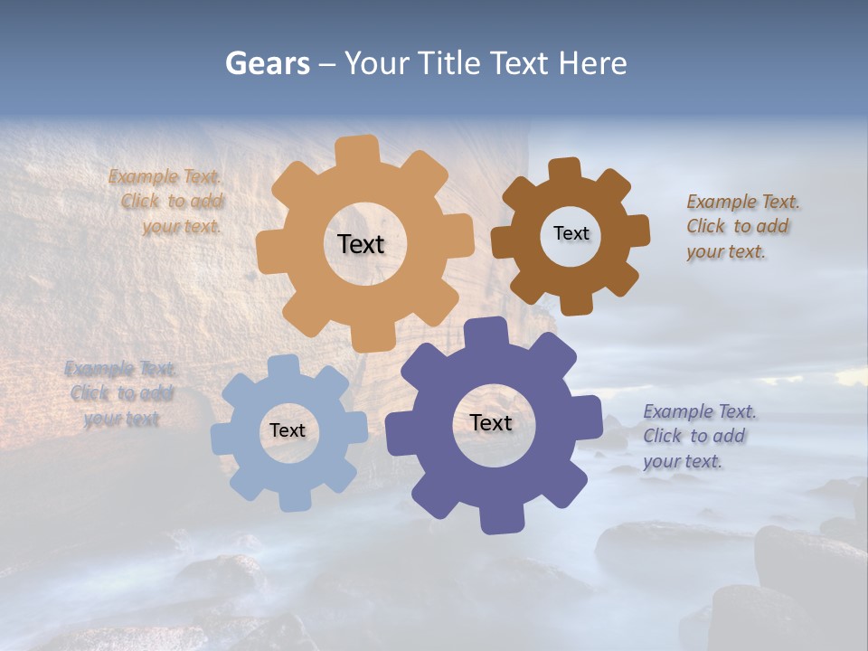 Orange Landscape Stratum PowerPoint Template