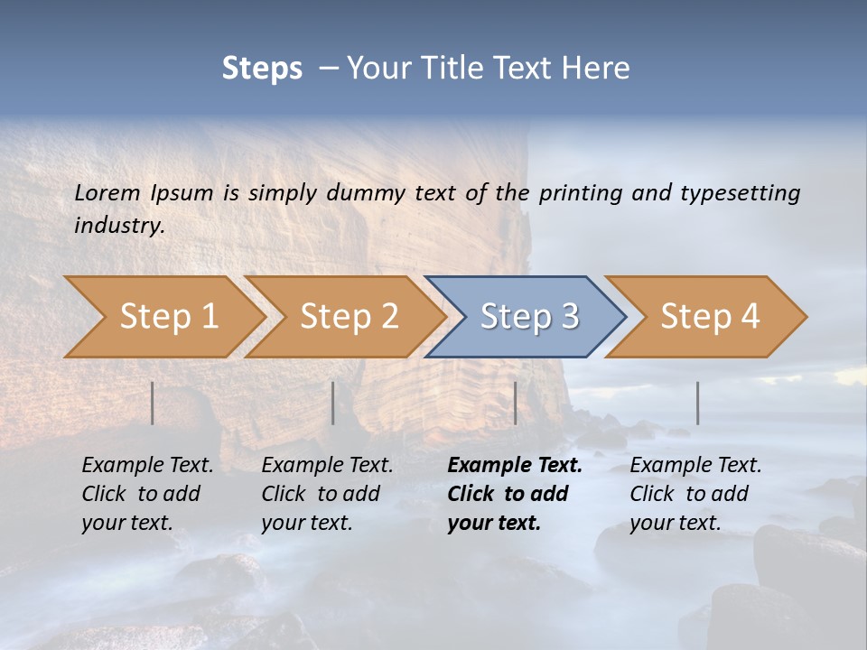 Orange Landscape Stratum PowerPoint Template