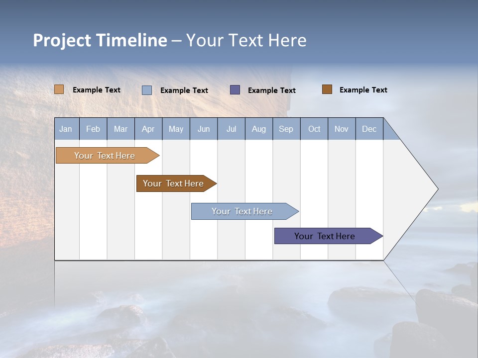 Orange Landscape Stratum PowerPoint Template