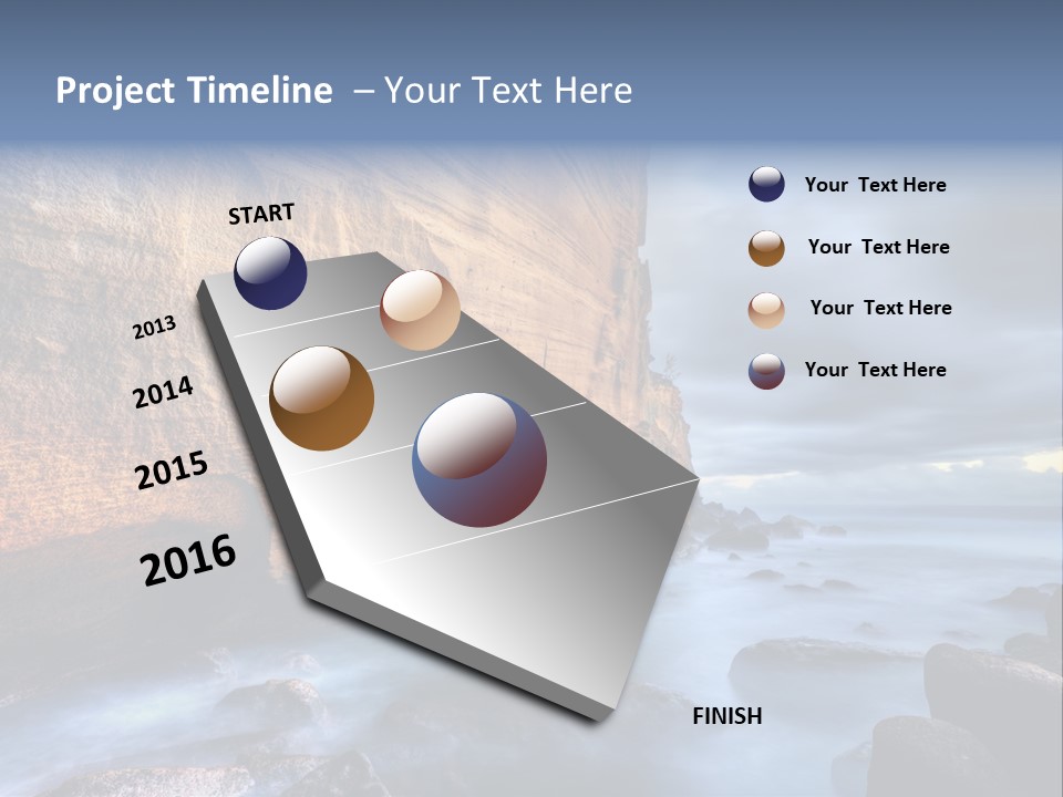 Orange Landscape Stratum PowerPoint Template