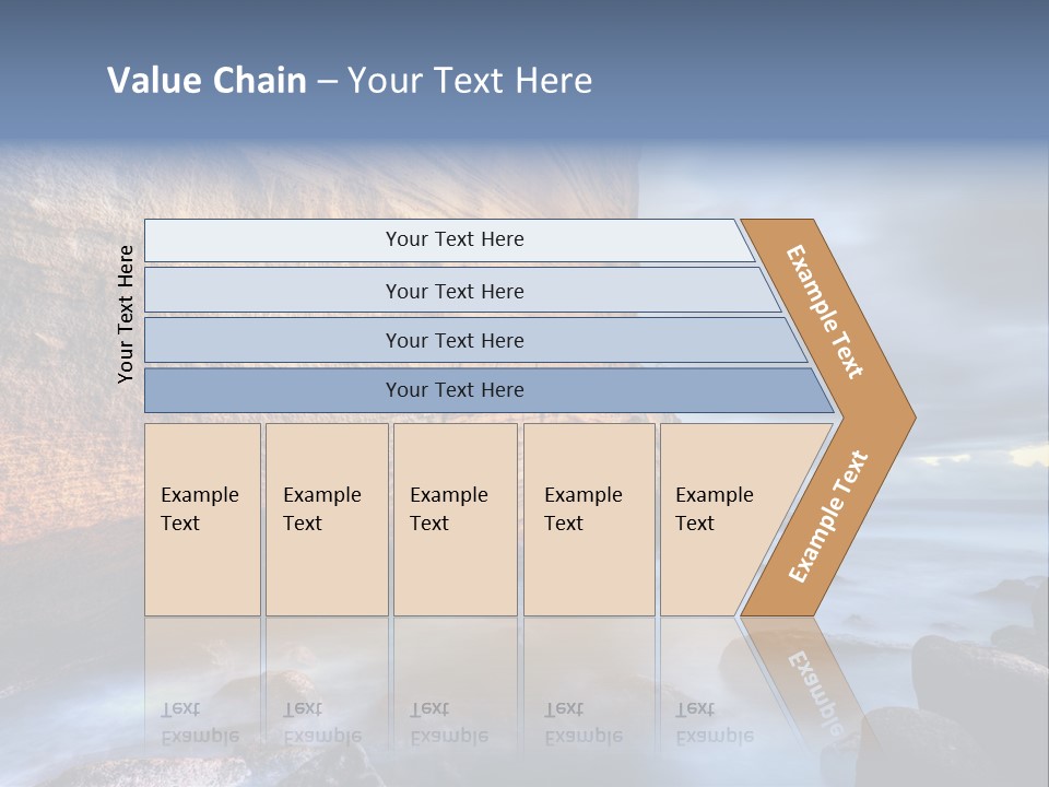 Orange Landscape Stratum PowerPoint Template