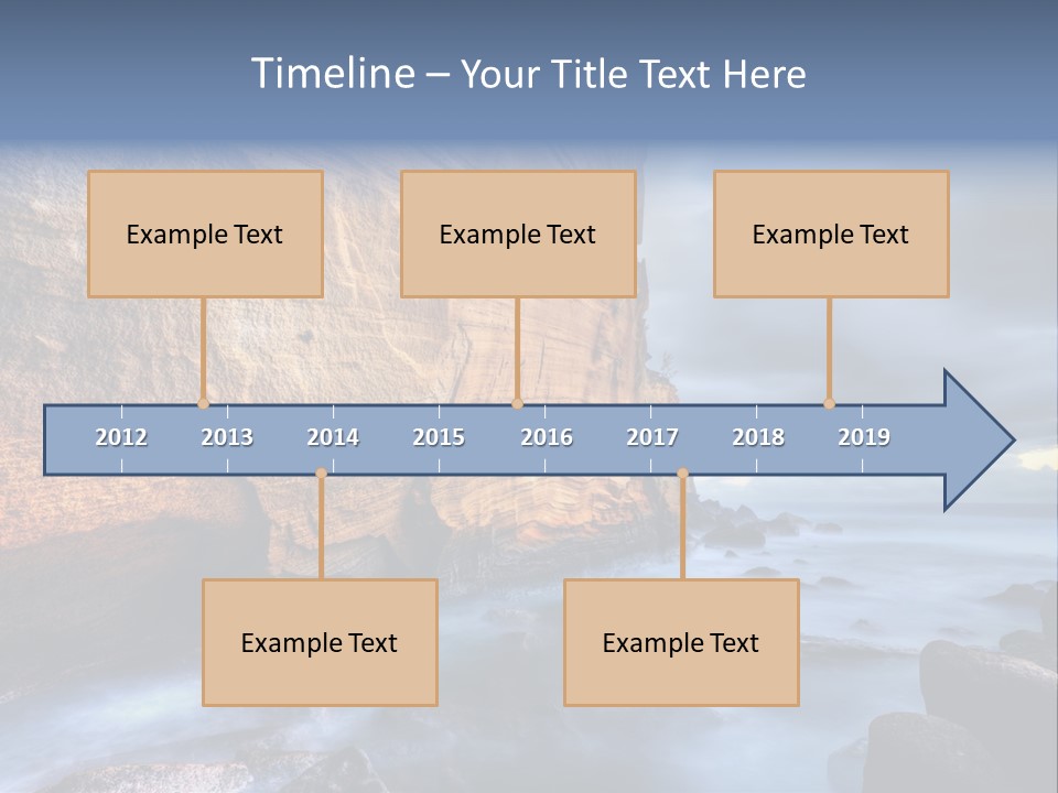 Orange Landscape Stratum PowerPoint Template