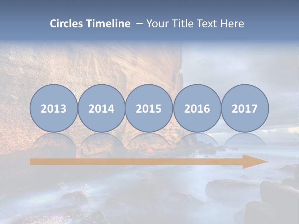 Orange Landscape Stratum PowerPoint Template