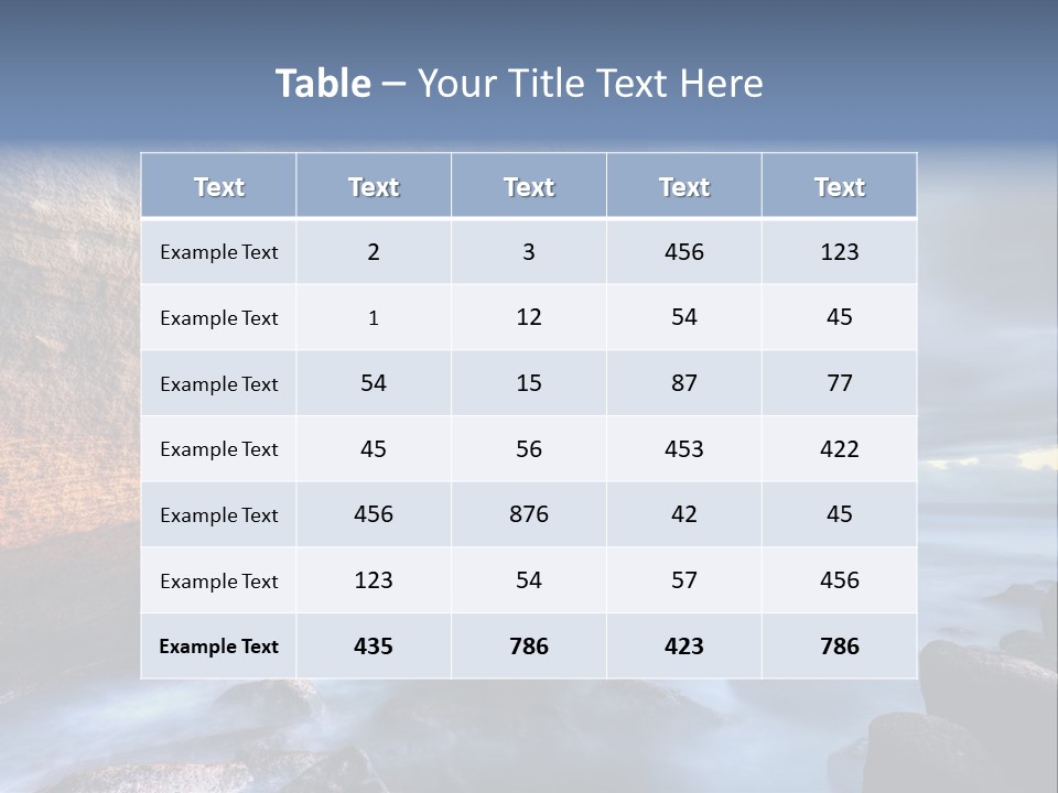 Orange Landscape Stratum PowerPoint Template