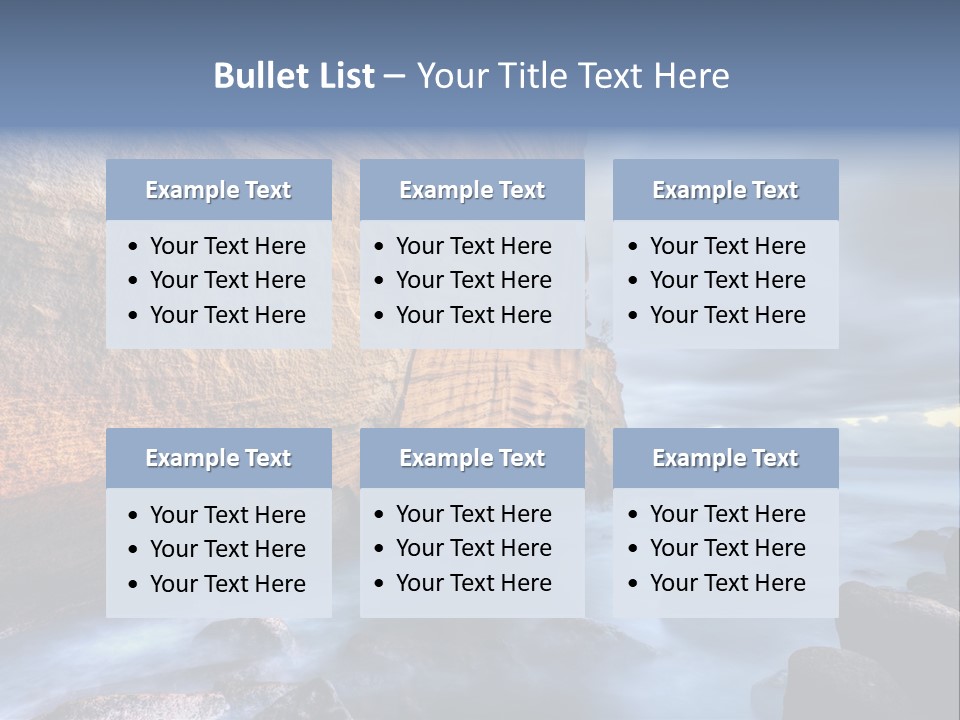 Orange Landscape Stratum PowerPoint Template
