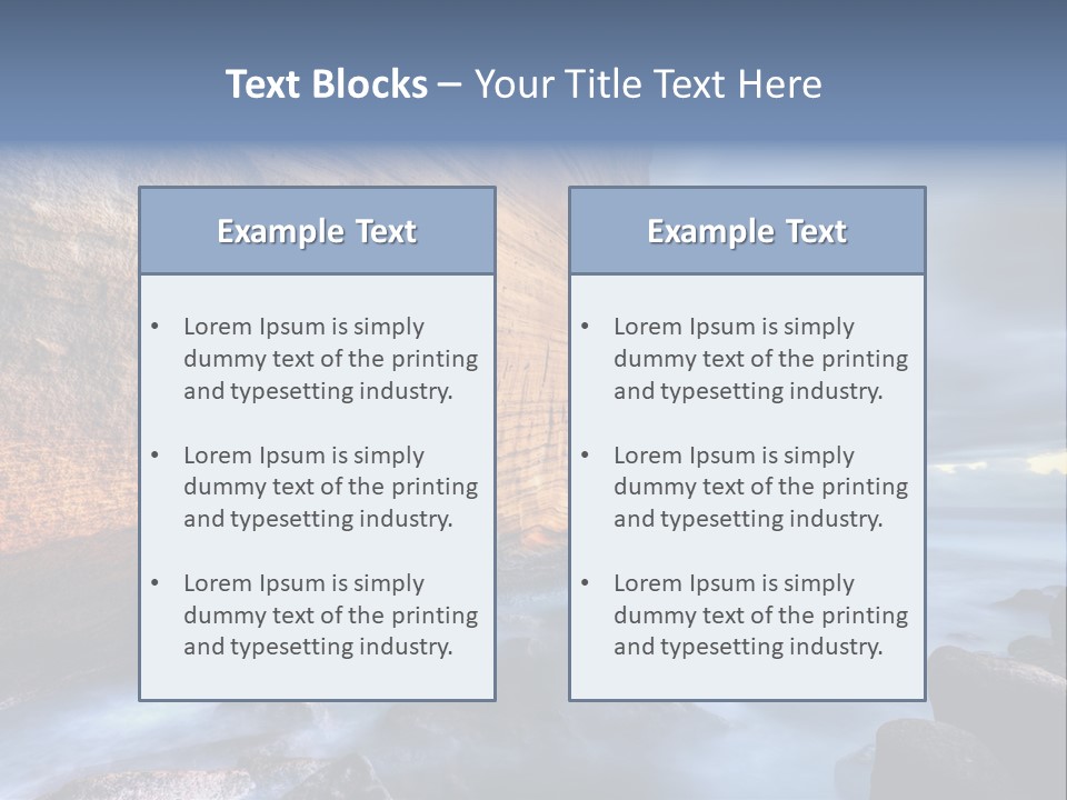 Orange Landscape Stratum PowerPoint Template
