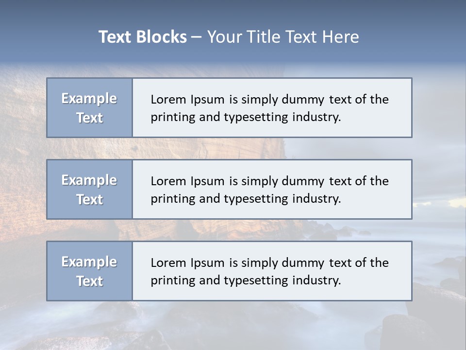 Orange Landscape Stratum PowerPoint Template