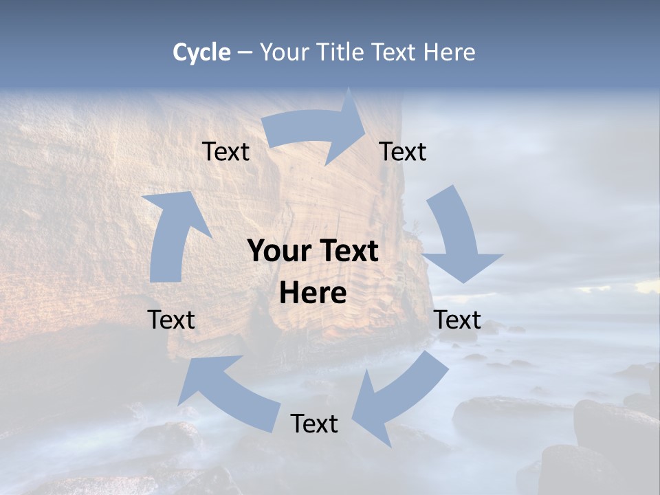 Orange Landscape Stratum PowerPoint Template