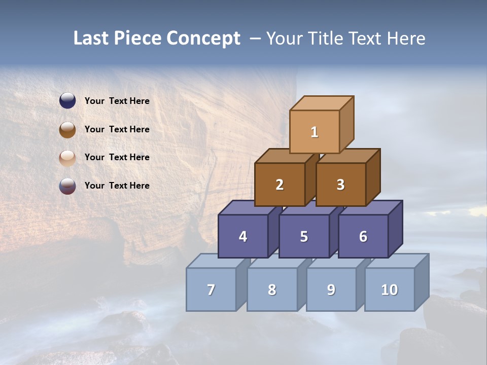 Orange Landscape Stratum PowerPoint Template