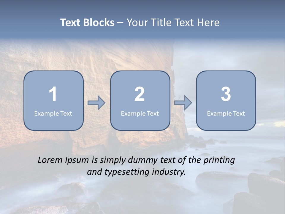 Orange Landscape Stratum PowerPoint Template