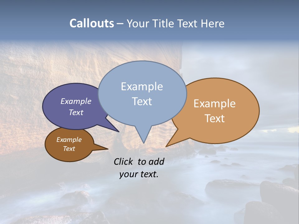 Orange Landscape Stratum PowerPoint Template