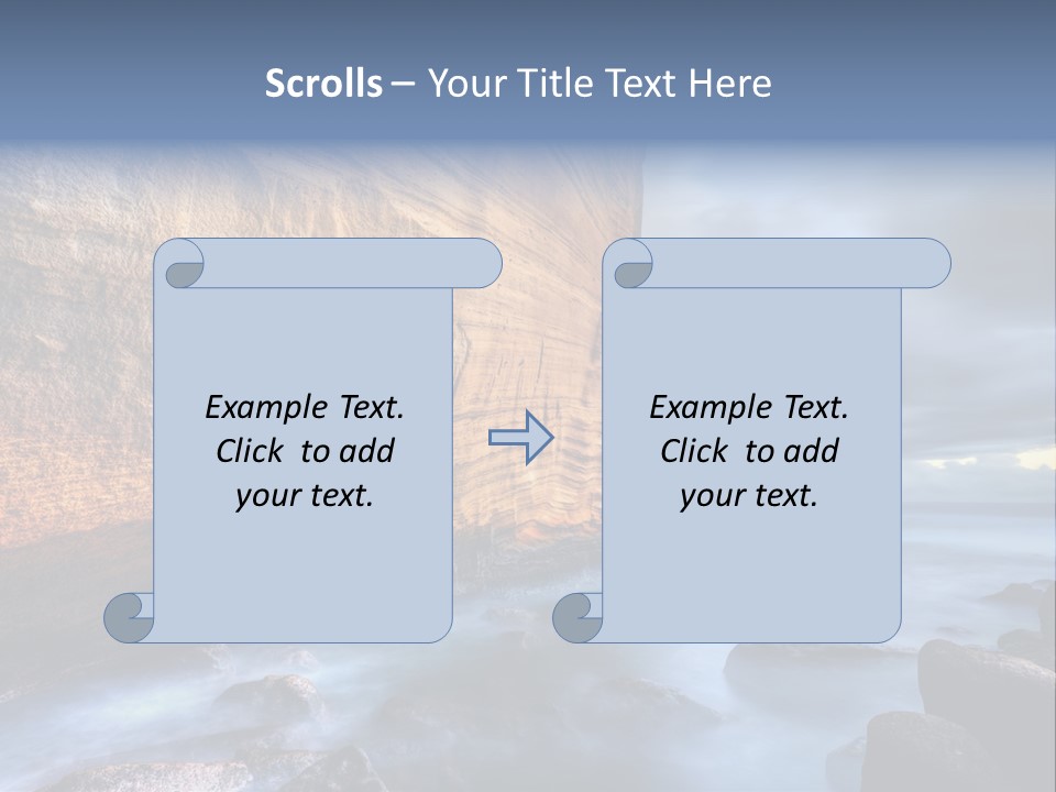 Orange Landscape Stratum PowerPoint Template