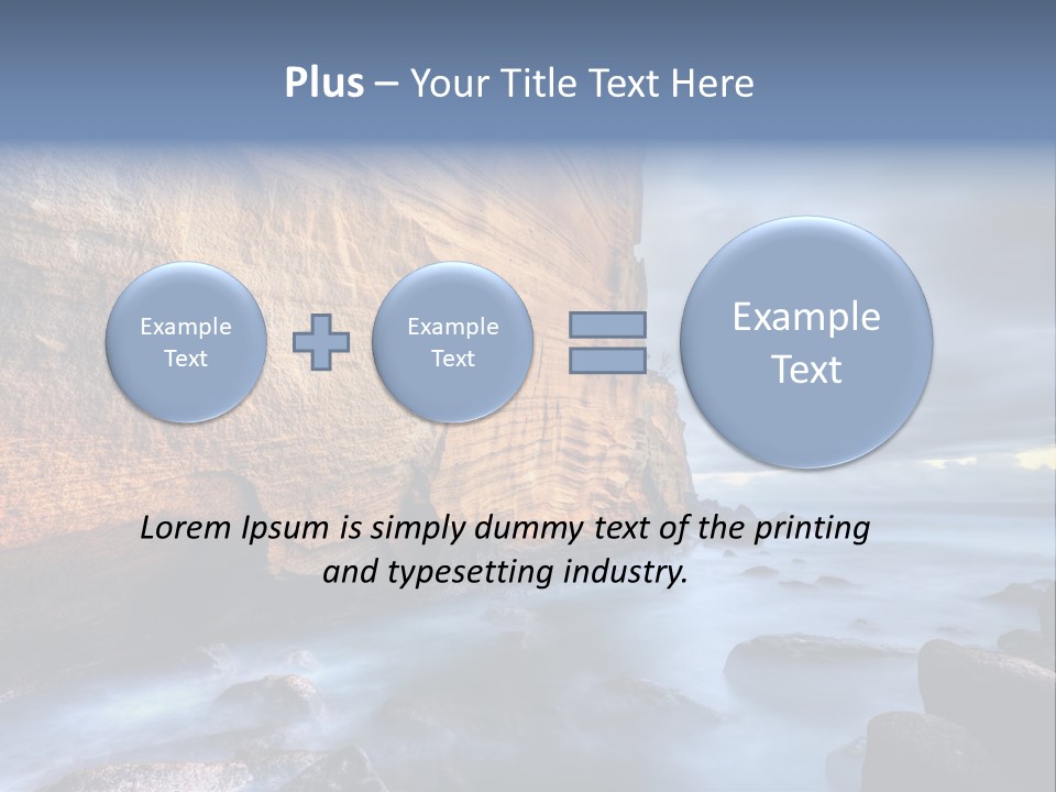 Orange Landscape Stratum PowerPoint Template