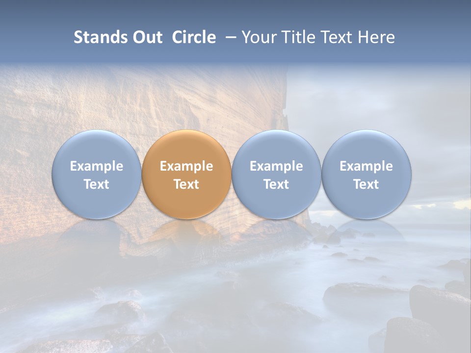 Orange Landscape Stratum PowerPoint Template