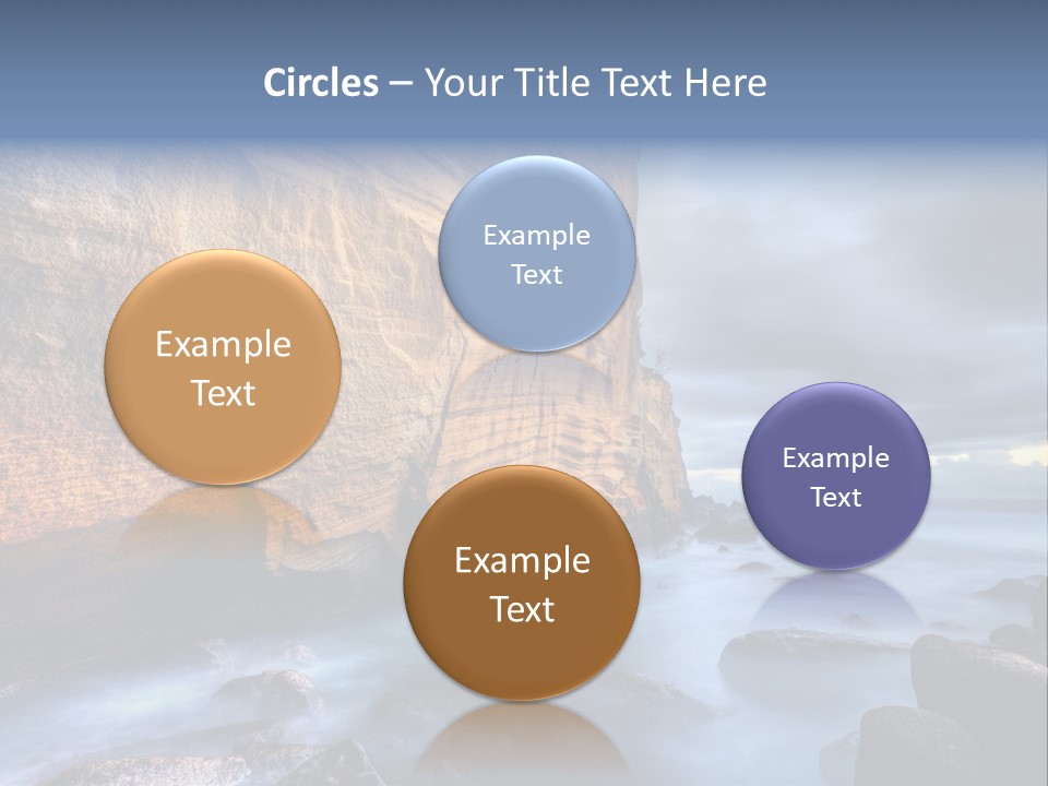 Orange Landscape Stratum PowerPoint Template