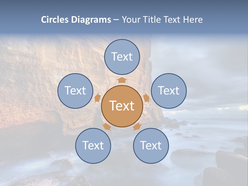 Orange Landscape Stratum PowerPoint Template