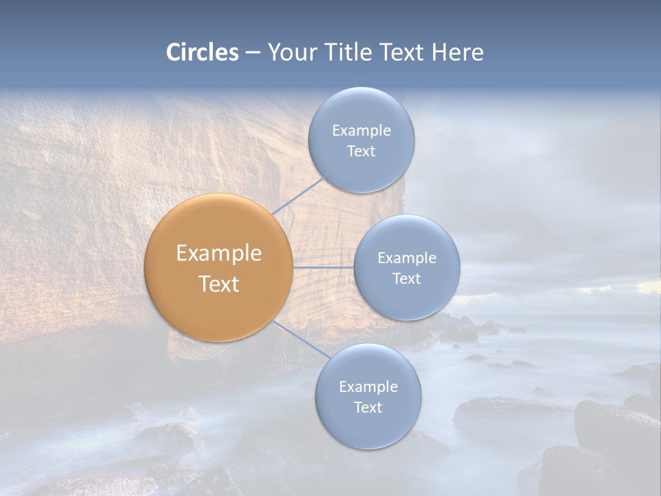 Orange Landscape Stratum PowerPoint Template