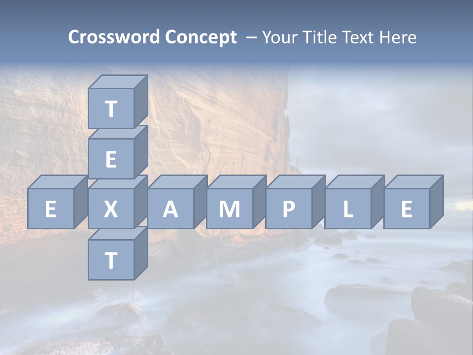 Orange Landscape Stratum PowerPoint Template