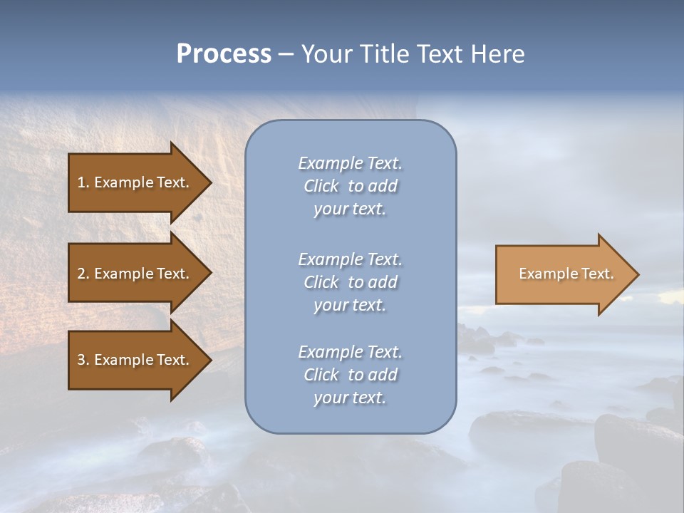 Orange Landscape Stratum PowerPoint Template