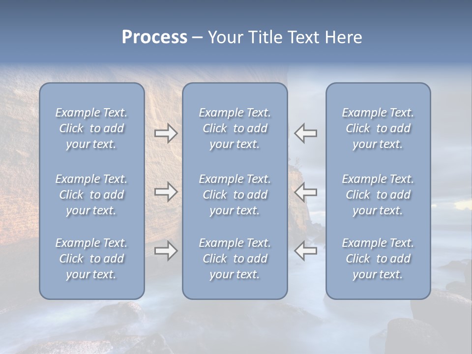 Orange Landscape Stratum PowerPoint Template
