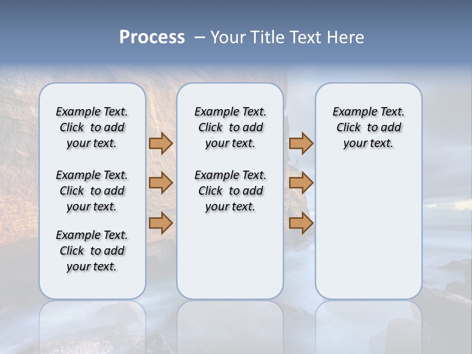 Orange Landscape Stratum PowerPoint Template