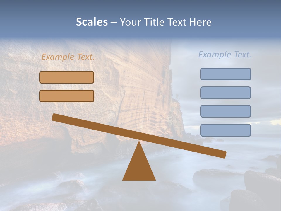 Orange Landscape Stratum PowerPoint Template