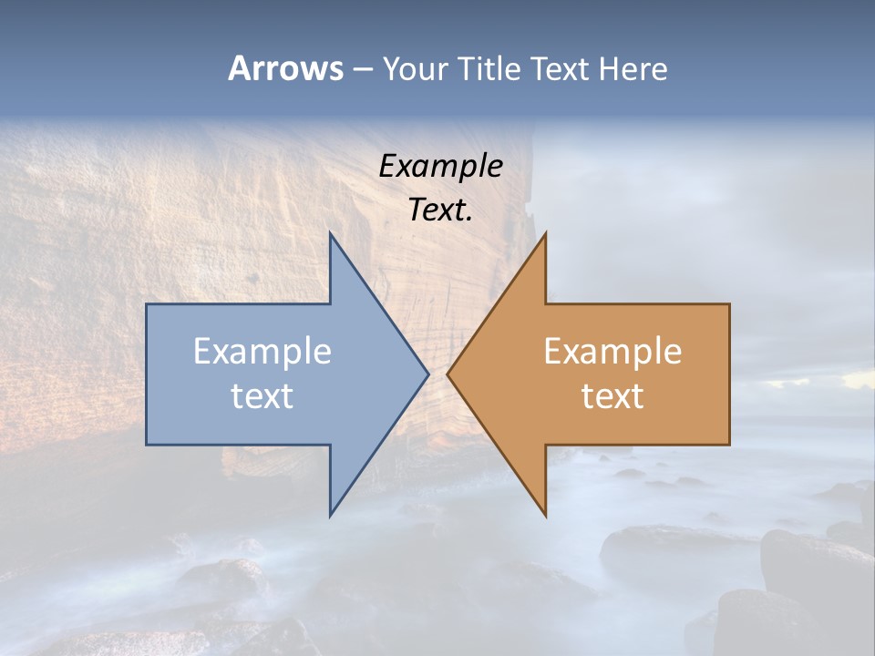 Orange Landscape Stratum PowerPoint Template