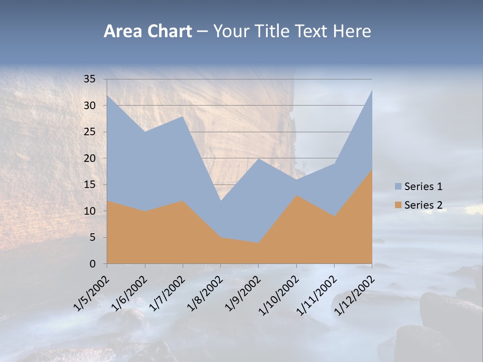 Orange Landscape Stratum PowerPoint Template