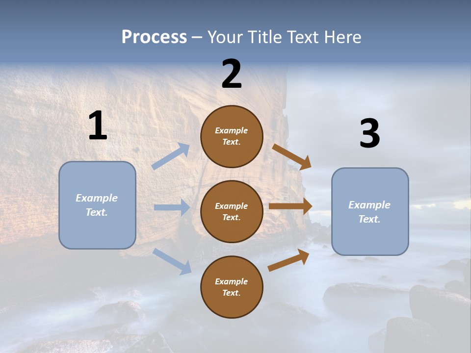 Orange Landscape Stratum PowerPoint Template