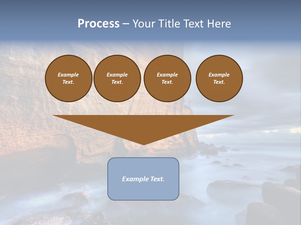 Orange Landscape Stratum PowerPoint Template