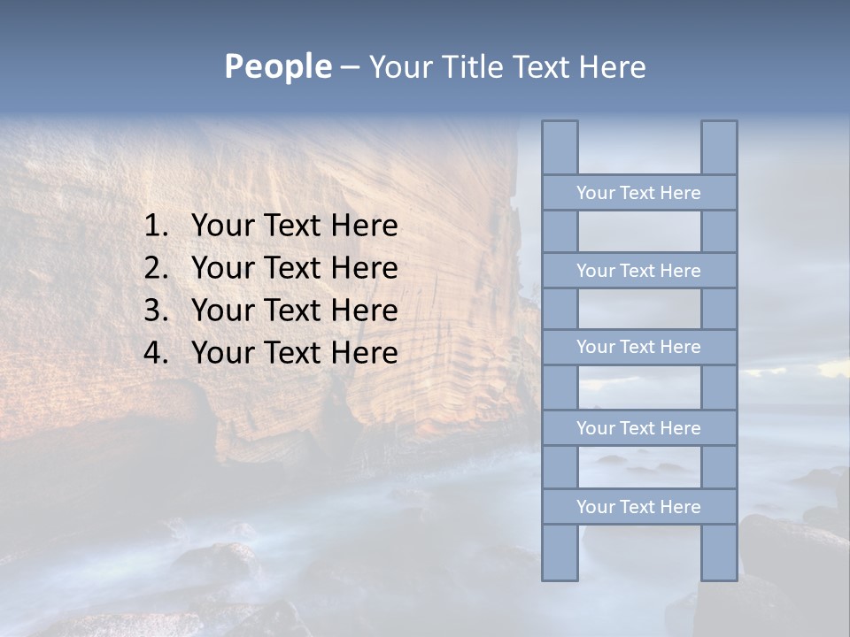 Orange Landscape Stratum PowerPoint Template