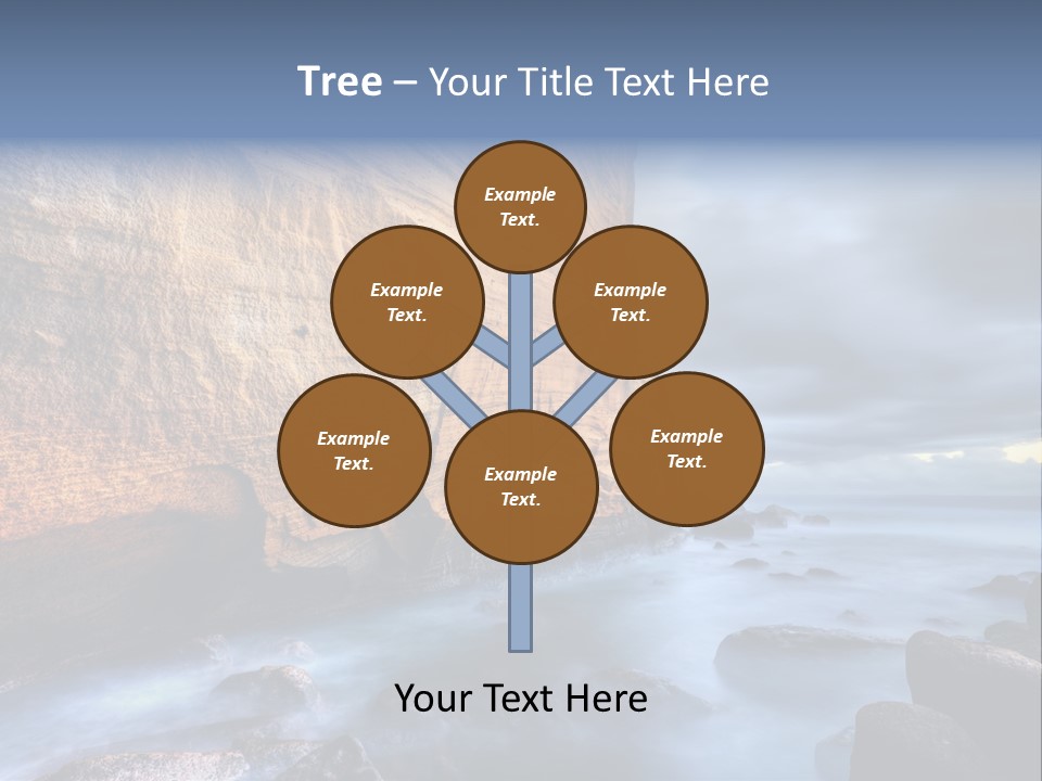 Orange Landscape Stratum PowerPoint Template