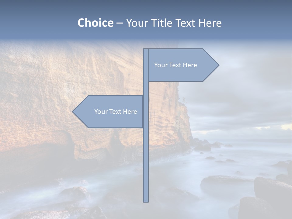 Orange Landscape Stratum PowerPoint Template