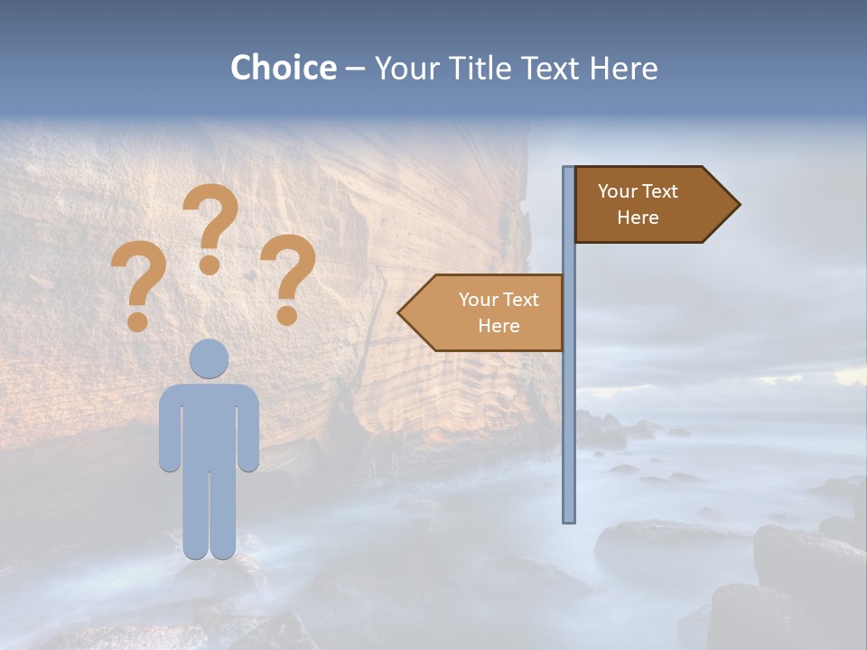 Orange Landscape Stratum PowerPoint Template