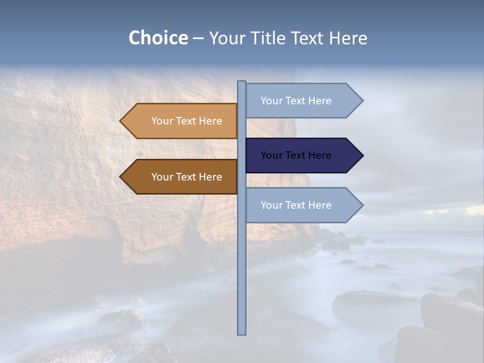 Orange Landscape Stratum PowerPoint Template