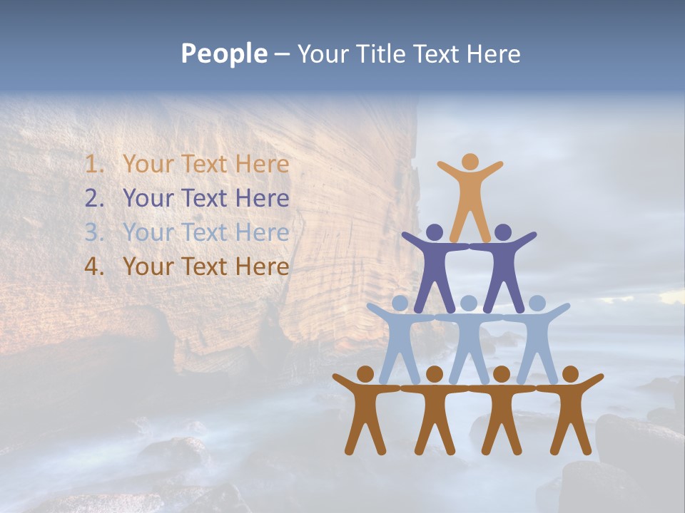 Orange Landscape Stratum PowerPoint Template