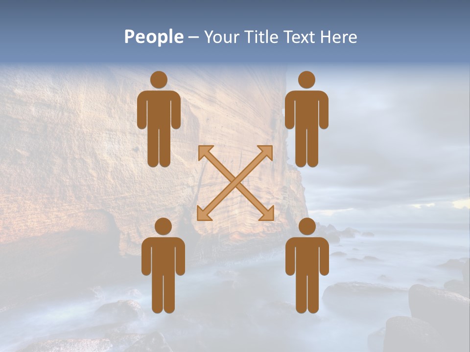 Orange Landscape Stratum PowerPoint Template