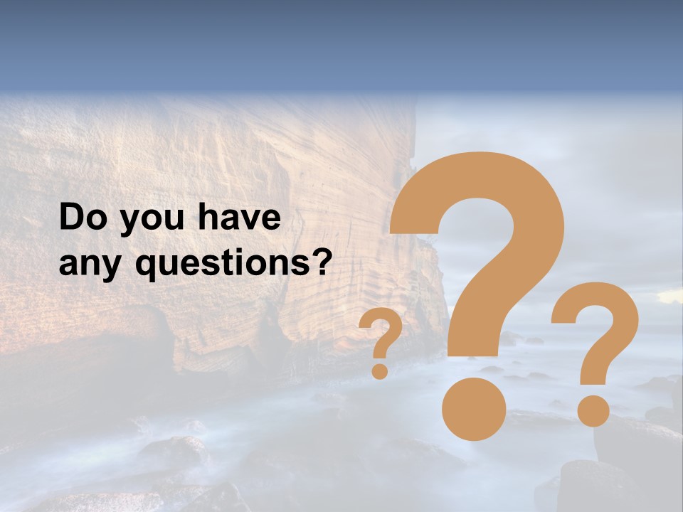 Orange Landscape Stratum PowerPoint Template