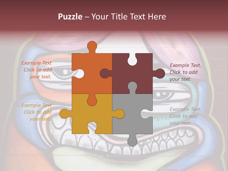 Vector Aerosol Face PowerPoint Template