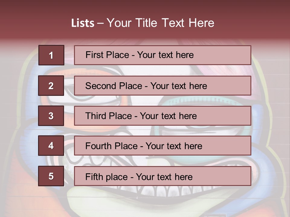 Vector Aerosol Face PowerPoint Template