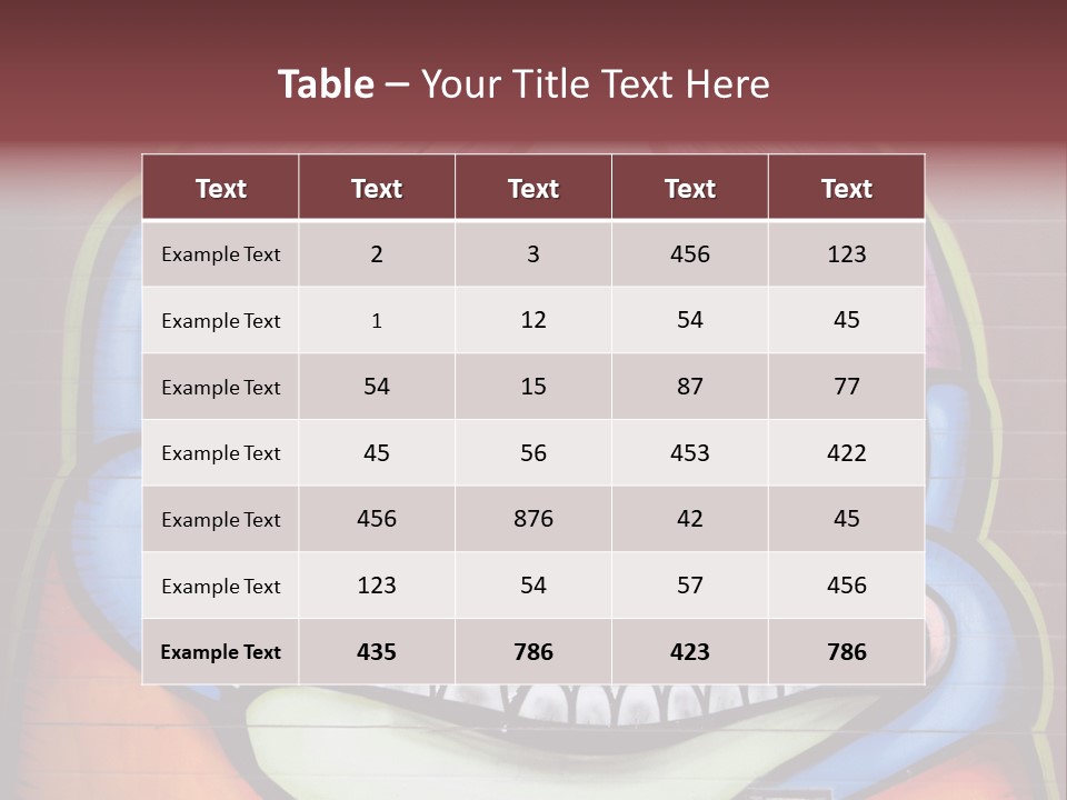 Vector Aerosol Face PowerPoint Template